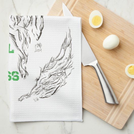 abstrakt geschirrtuch (Viertel Falte)