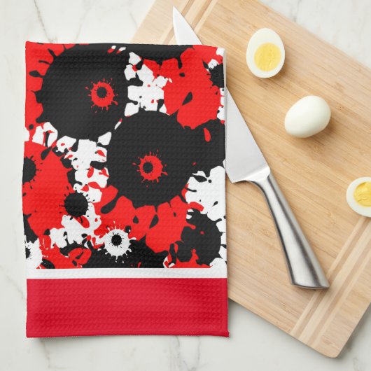 abstrakt geschirrtuch (Viertel Falte)