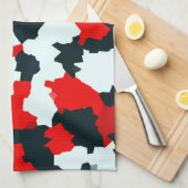 Abstrakt Geschirrtuch (Viertel Falte)