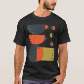 Abstrakt gestapelte Kaffeekassen T-Shirt (Vorderseite)