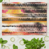 Abstrakt gestreift aus aufgeschnittenem Papier Geschirrtuch (Gefaltet)