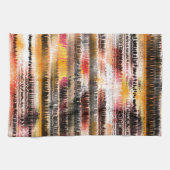 Abstrakt gestreift aus aufgeschnittenem Papier Geschirrtuch (Horizontal)