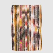 Abstrakt gestreift aus aufgeschnittenem Papier Golfhandtuch (Vorderseite)