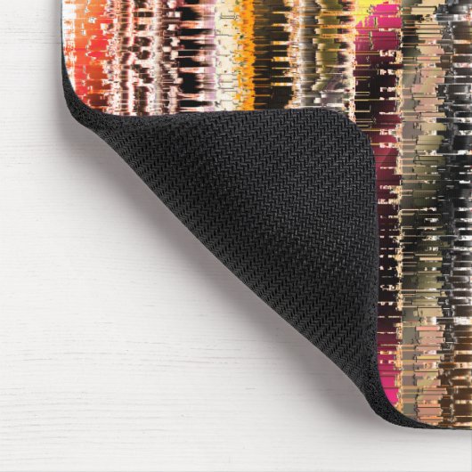 Abstrakt gestreift aus aufgeschnittenem Papier Mousepad (Ecke)