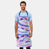 Abstrakt gestreifter Aquarellhintergrund. Pinselst Schürze (Getragen)