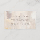 Abstrakt gestrichen | Elegantes Minimalistisches L Treuekarte (Vorderseite)