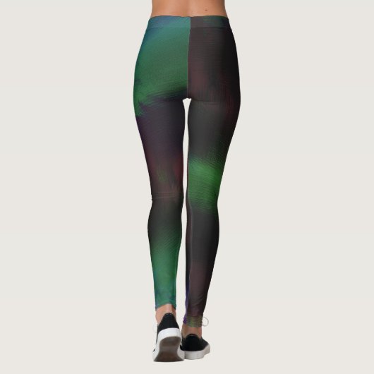 Abstrakt gestrichen leggings (Rückseite)