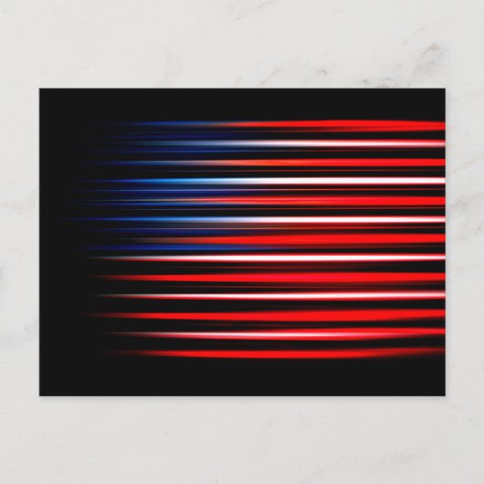 Abstrakt gestrichene amerikanische Flagge Postkarte (Vorderseite)