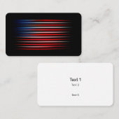 Abstrakt gestrichene amerikanische Flagge Visitenkarte (Vorne/Hinten)