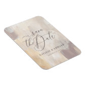 Abstrakt gestrichene Blush-Beige Magnet (Rechte Seite)