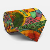 Abstrakt gestrichene Farbgestaltung Krawatte (Gerollt)
