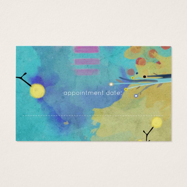 Abstrakt gestrichene gemischte Medien (Rückseite)