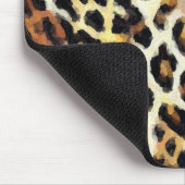 Abstrakt gestrichene gemischte Wildtierdrucke Mousepad (Ecke)