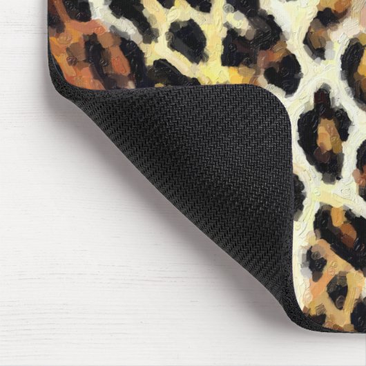 Abstrakt gestrichene gemischte Wildtierdrucke Mousepad (Ecke)