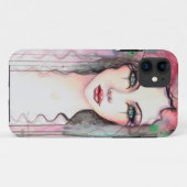 Abstrakt gestrichene Girl Case-Mate iPhone Hülle (Rückseite (Horizontal))