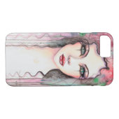 Abstrakt gestrichene Girl Case-Mate iPhone Hülle (Rückseite (Horizontal))