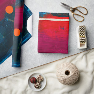 Abstrakt gestrichene Kunstdruckpapier Geschenkpapier
