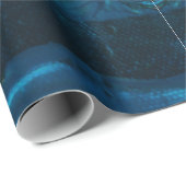 Abstrakt gestrichene Kunstdruckpapier Geschenkpapier (Rolleneckpunkt)