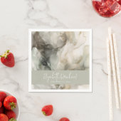 Abstrakt gestrichene, moderne Heirat Serviette (Beispiel)