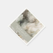 Abstrakt gestrichene, moderne Heirat Serviette (Ecke)