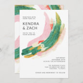 Abstrakt gestrichene Schlaganfälle Hochzeiten (Vorne/Hinten)