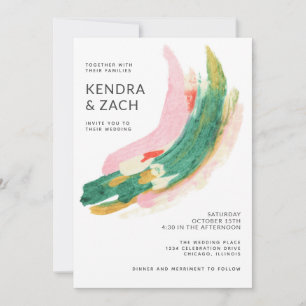 Abstrakt gestrichene Schlaganfälle Hochzeiten