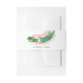 Abstrakt gestrichene Schlaganfälle Hochzeiten Einladungsbanderole