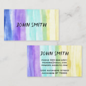 abstrakt gestrichene Streifen Visitenkarte (Vorne/Hinten)
