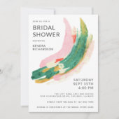 Abstrakt gestrichene Striche Brautparty der Modern (Vorderseite)