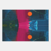 Abstrakt gestrichene Tapete Geschenkpapier Set (Vorderseite)