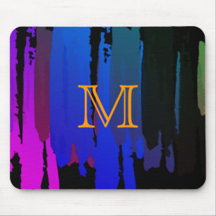 Abstrakt gestrichene Wasserfarben Spritzer Kunst,  Mousepad
