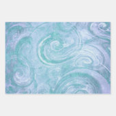 Abstrakt gestrichene Wirbel Geschenkpapier Set (Vorderseite 2)