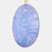 Abstrakt gestrichene Wirbel Keramik Ornament (Links)