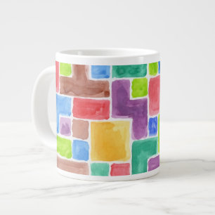 Abstrakt gestrichener Aquarellhintergrund2 Jumbo-Tasse