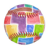 Abstrakt gestrichener Aquarellhintergrund. 2 Baseball (Rückseite)
