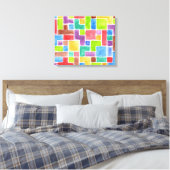 Abstrakt gestrichener Aquarellhintergrund. 2 Leinwanddruck (Insitu (Schlafzimmer))