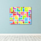 Abstrakt gestrichener Aquarellhintergrund. 2 Leinwanddruck (Insitu (Holzboden))