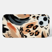 Abstrakt gestrichener exotischer Tierdruckleopard Case-Mate iPhone Hülle (Rückseite (Horizontal))