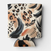 Abstrakt gestrichener exotischer Tierdruckleopard Dosenkühler (Vorderseite)