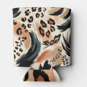 Abstrakt gestrichener exotischer Tierdruckleopard Dosenkühler (Rückseite)