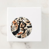 Abstrakt gestrichener exotischer Tierdruckleopard Geschenkanhänger (Beispiel)