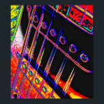 Abstrakt Gitarre Moderner Pop Art Poster Rock'n'Ro<br><div class="desc">Eine weitere Abstrakte Kreation von Kentucky Abstrakt Artist,  Kara Willis. 2012</div>