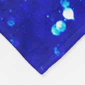 Abstrakt glänzender Glitzer-Hintergrund Fleecedecke (Ecke)