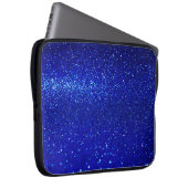 Abstrakt glänzender Glitzer-Hintergrund Laptopschutzhülle (Vorne Rechts)