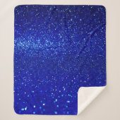 Abstrakt glänzender Glitzer-Hintergrund Sherpadecke (Vorderseite)