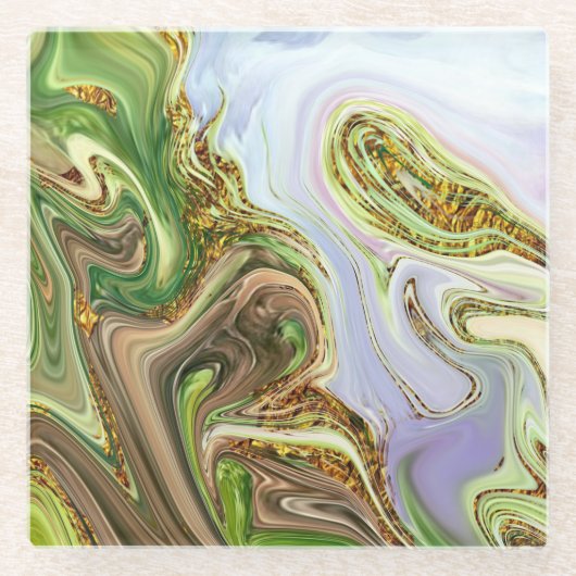 abstrakt glasuntersetzer (Vorderseite)