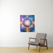 Abstrakt Glows Lotus Mandala Tapestry Wandteppich (Beispiel)