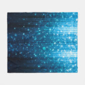 Abstrakt glühender Hintergrund Fleecedecke (Vorderseite (Horizontal))