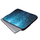 Abstrakt glühender Hintergrund Laptopschutzhülle (Vorne Knopf)