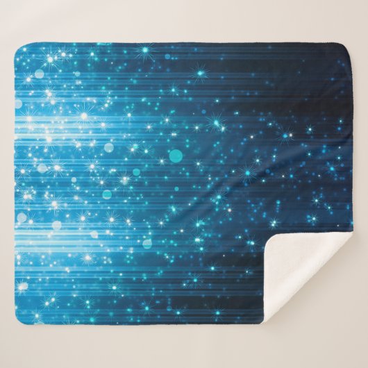 Abstrakt glühender Hintergrund Sherpadecke (Vorderseite (Horizontal))